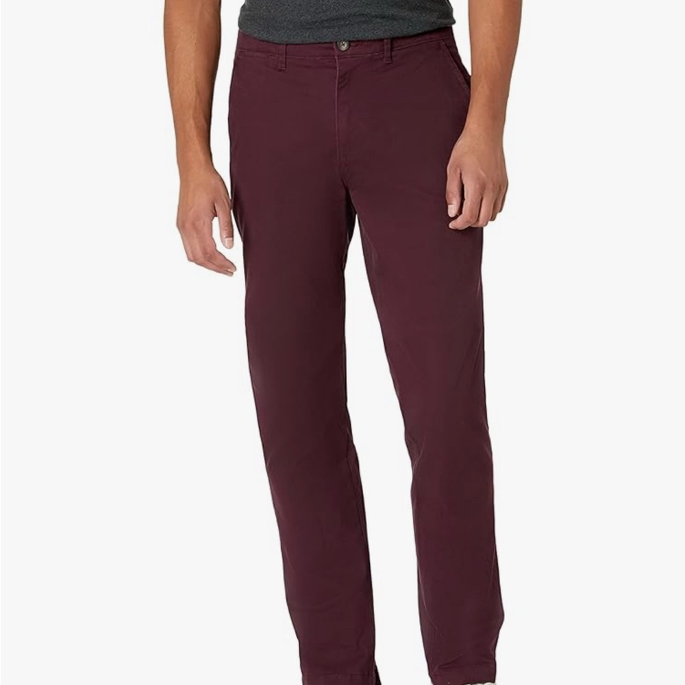 Amazon Essentials Men’s Athletic Fit Comfort Stretch Chino Pant 33W x 36L brown